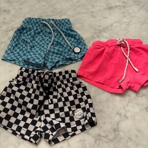 Set of infant swim trunks